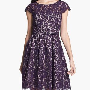 Eliza J Purple Lace Dress